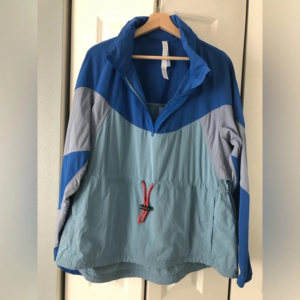 lululemon athletica Blue Colorblock Utility Jacket New never used